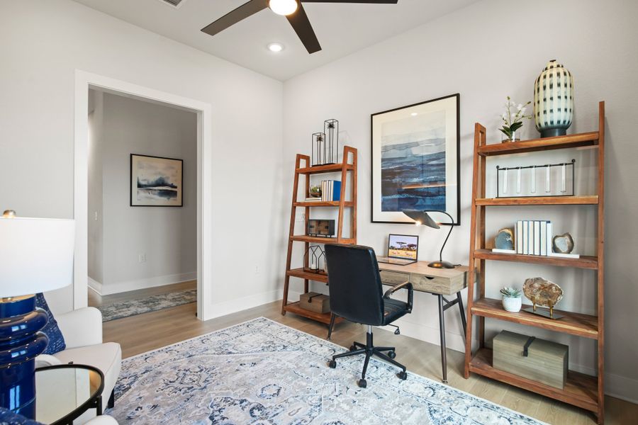 Furnished interior view inside a new home in La Cima 50', San Marcos (Image 13).