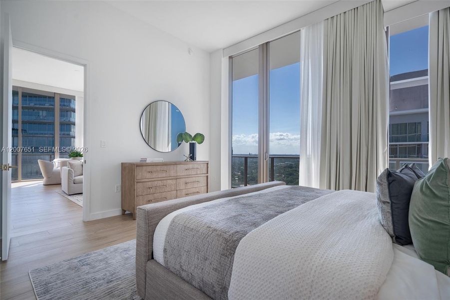 Furnished interior view inside a new home in , Miami (Image 17).