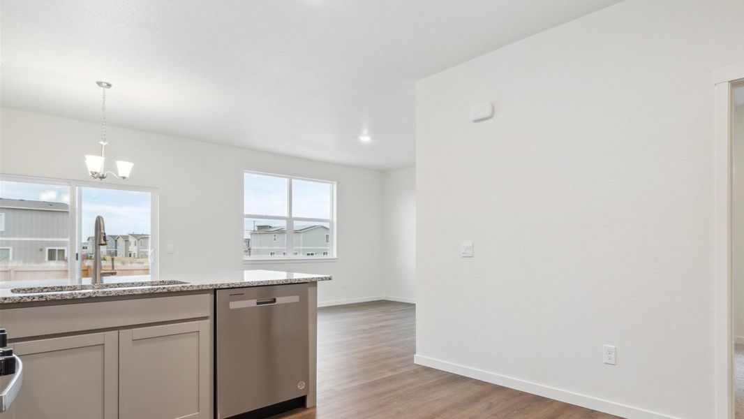 Furnished interior view inside a new home in Silver Peaks, Lochbuie (Image 7). Furnished interior view inside a new home in Silver Peaks, Lochbuie (Image 7).