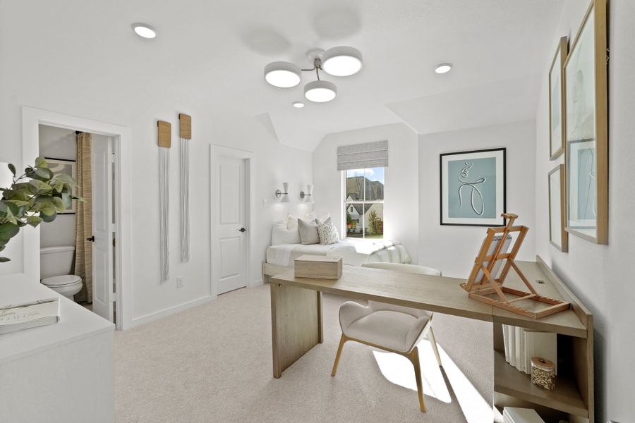 Furnished interior view inside a new home in Elyson 45' & 70', Katy (Image 41).