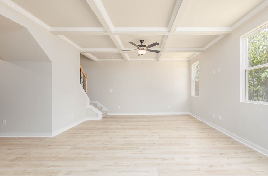 Representative unfurnished interior of a home built from the Hickory w/ Bonus Rm by Nason Homes in Woodland Farms, Dickson (Image 25). Representative unfurnished interior of a home built from the Hickory w/ Bonus Rm by Nason Homes in Woodland Farms, Dickson (Image 25).