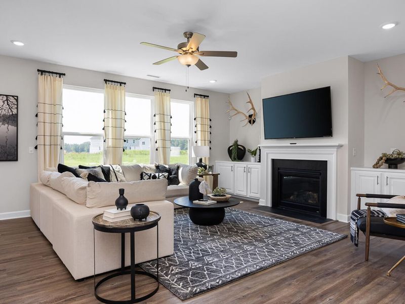 Furnished interior view inside a new home in Woodland Crossing, Zebulon (Image 22).