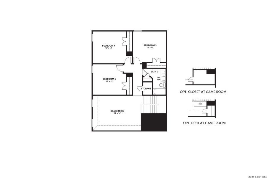 2D floor plan layout of this home in Westridge, San Antonio, TX (Image 3).