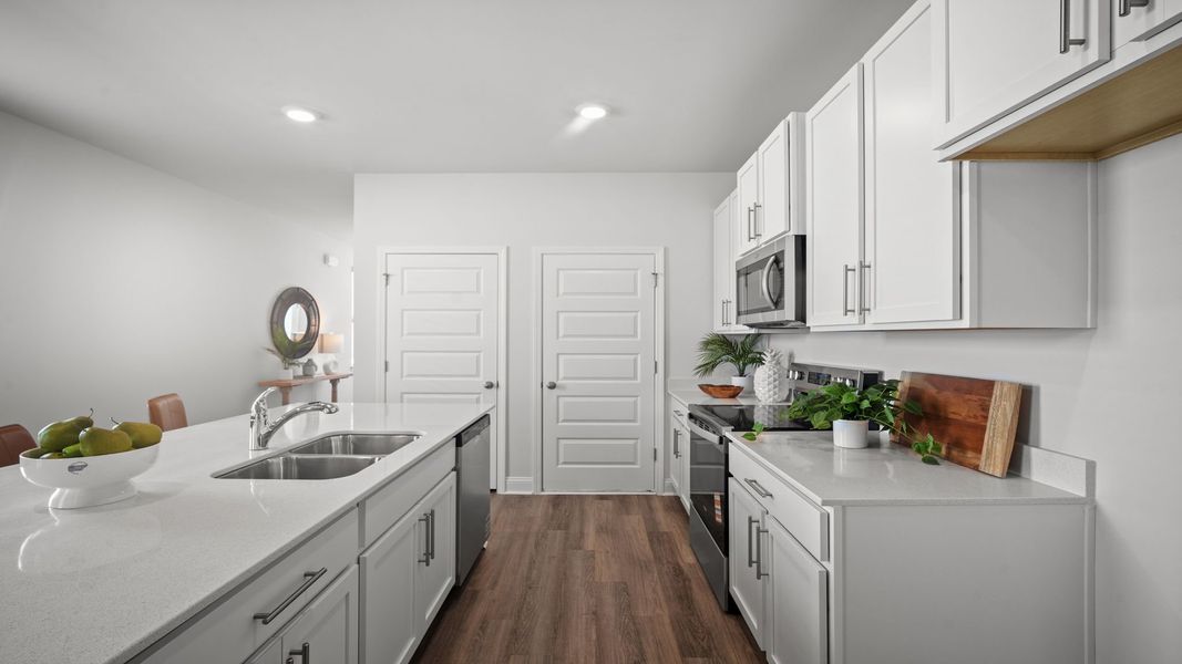 Furnished interior view inside a new home in The Groves at Bees Creek, Ridgeland (Image 7). Furnished interior view inside a new home in The Groves at Bees Creek, Ridgeland (Image 7).