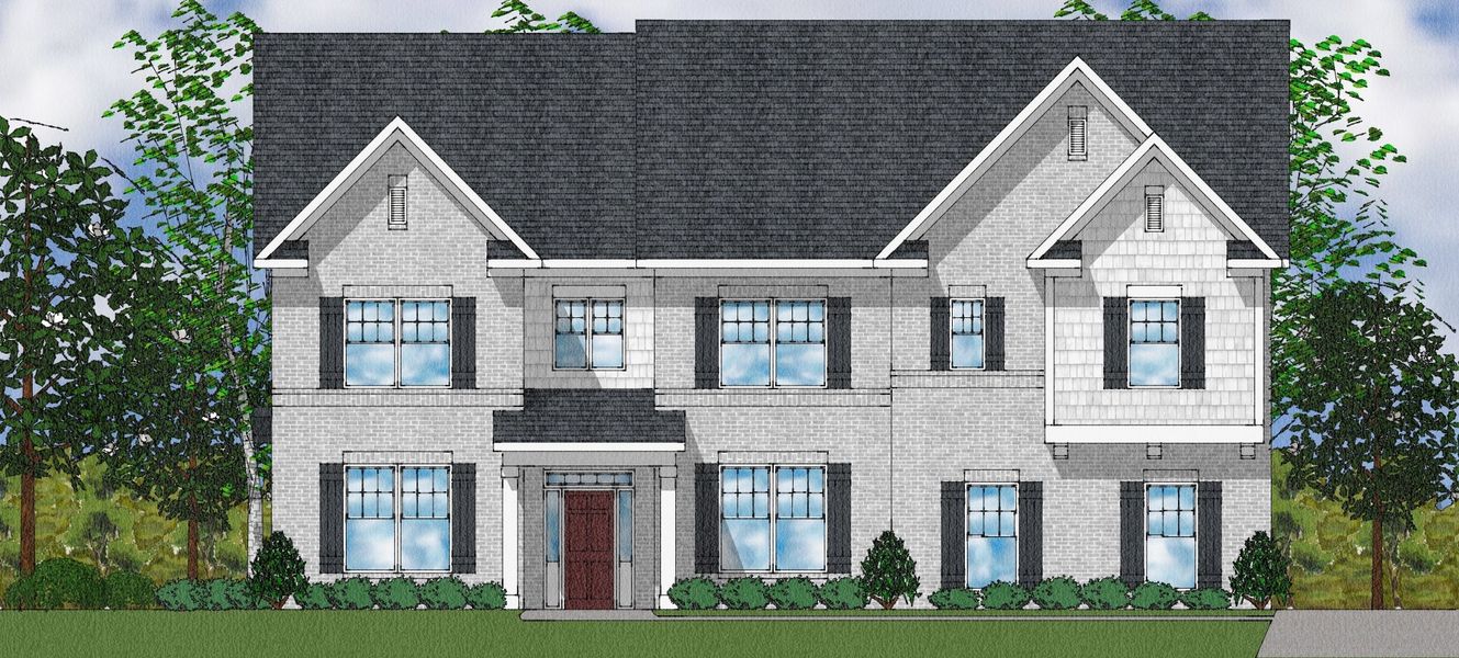 Representative exterior photo of a completed home built from the Rutledge II - Elite Collection by Mungo Homes in Suter Estates, Easley, SC (Image 11).