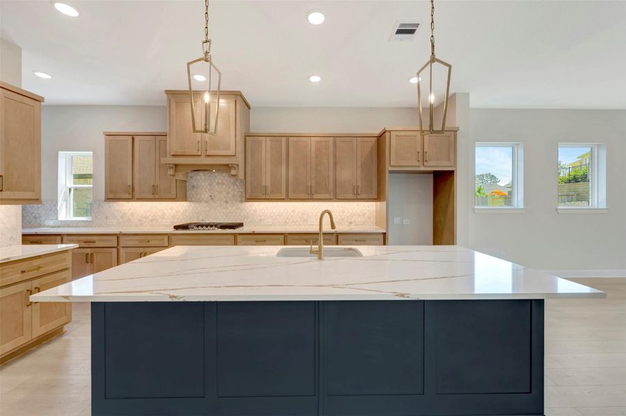 Furnished interior view inside a new home in The Woodlands Hills - Summit Collection, Willis (Image 16).