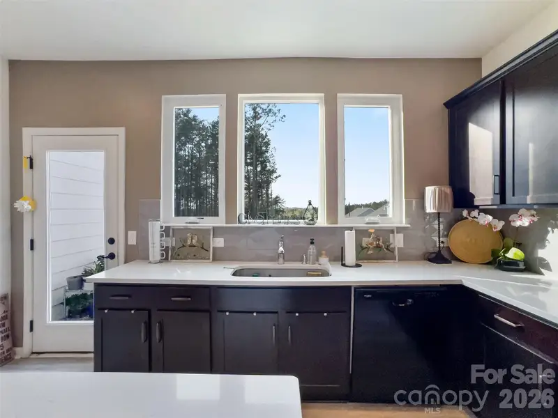 Kitchen with nice windows for spectacular views