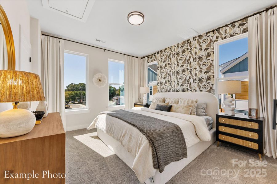 Furnished interior view inside a new home in , Charlotte (Image 10).