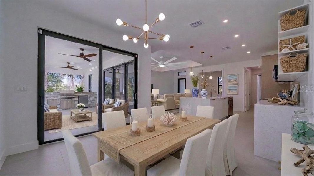 Furnished interior view inside a new home in , Lehigh Acres (Image 18).