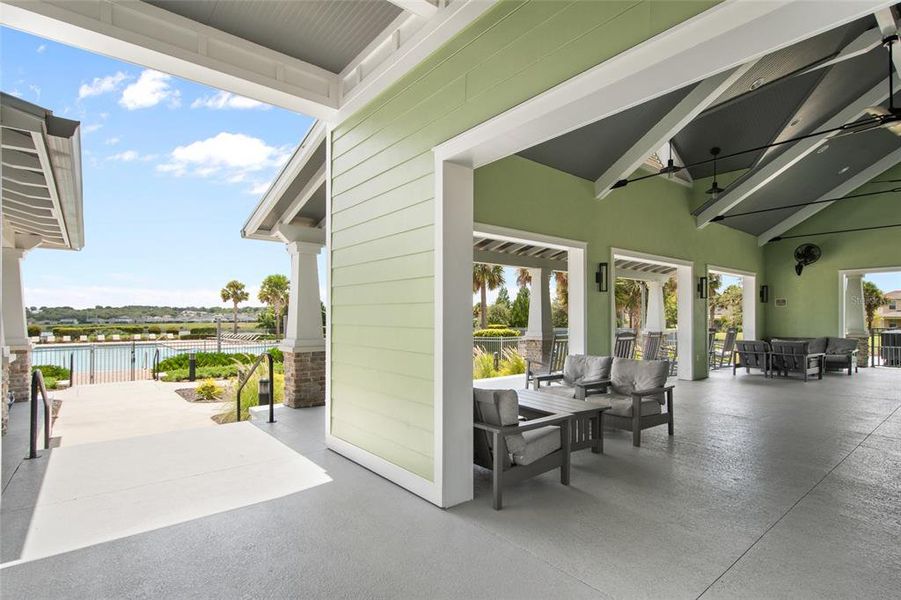 Exterior details and patio area of a home in Waterbrooke, Clermont (Image 29).