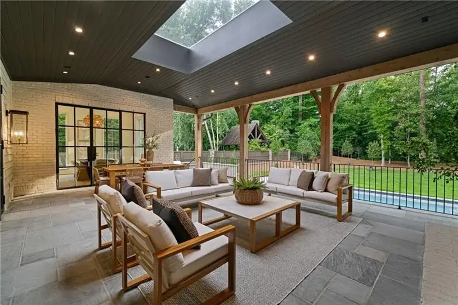 Exterior details and patio area of a home in , Atlanta (Image 24). Exterior details and patio area of a home in , Atlanta (Image 24).