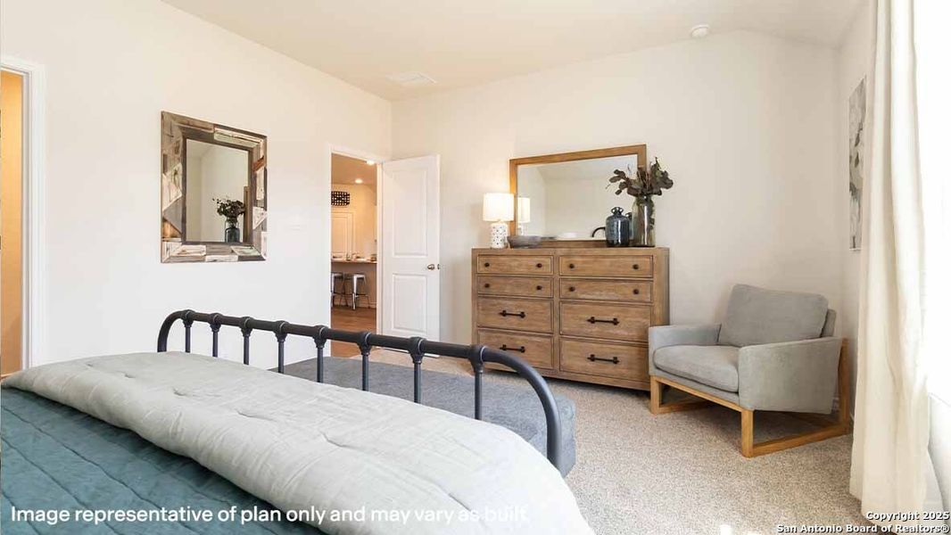 Furnished interior view inside a new home in Brookstone Creek, San Antonio (Image 3).