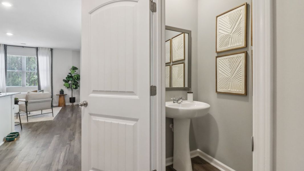 Furnished interior view inside a new home in Wellington Park, Lithonia (Image 9).