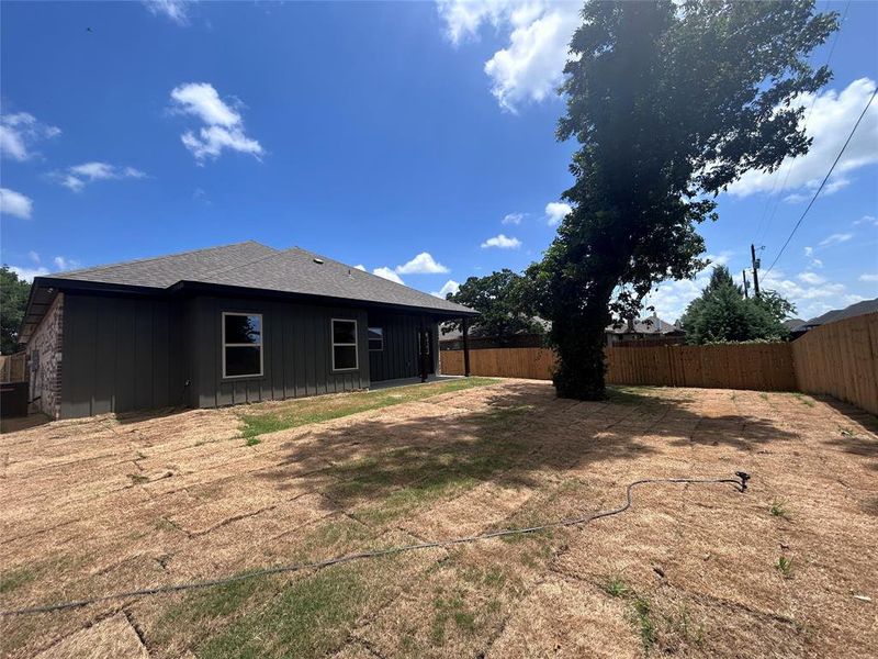View of fenced backyard View of fenced backyard