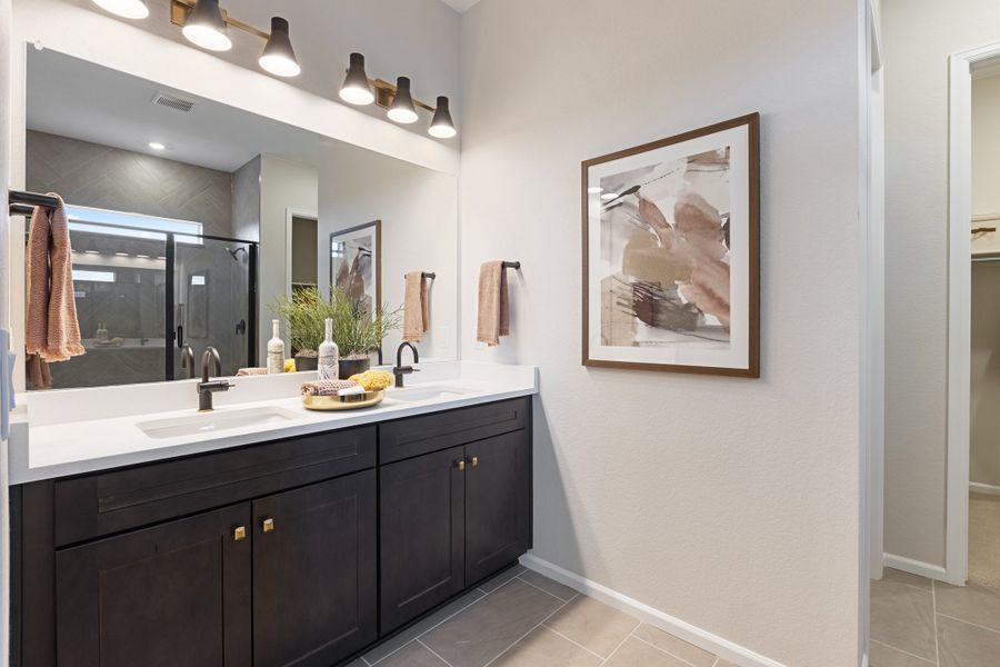 Representative furnished interior of a home built from the 5002 by Risewell Homes in The Estates Collection at Murphy Creek, Aurora (Image 17).