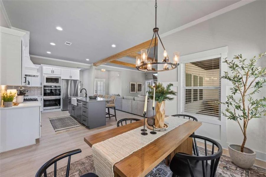 Furnished interior view inside a new home in , Monroe (Image 40).