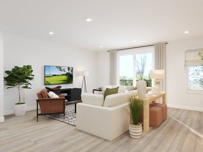 Furnished interior view inside a new home in McFarland Farms Townhomes, Mount Juliet (Image 6).