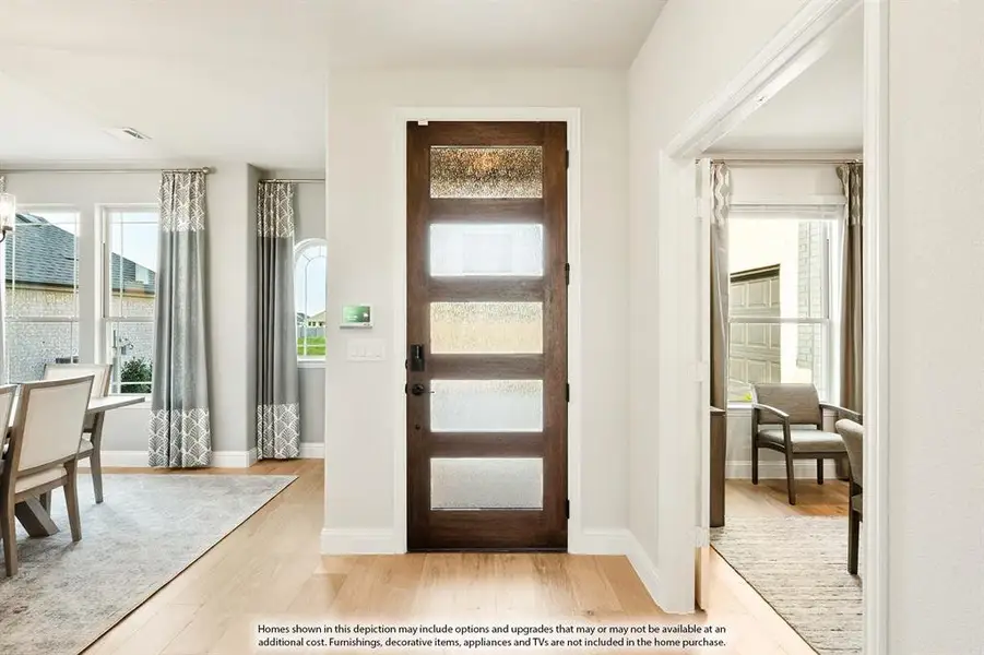 Furnished interior view inside a new home in Sunrise at Garden Valley, Waxahachie (Image 6).