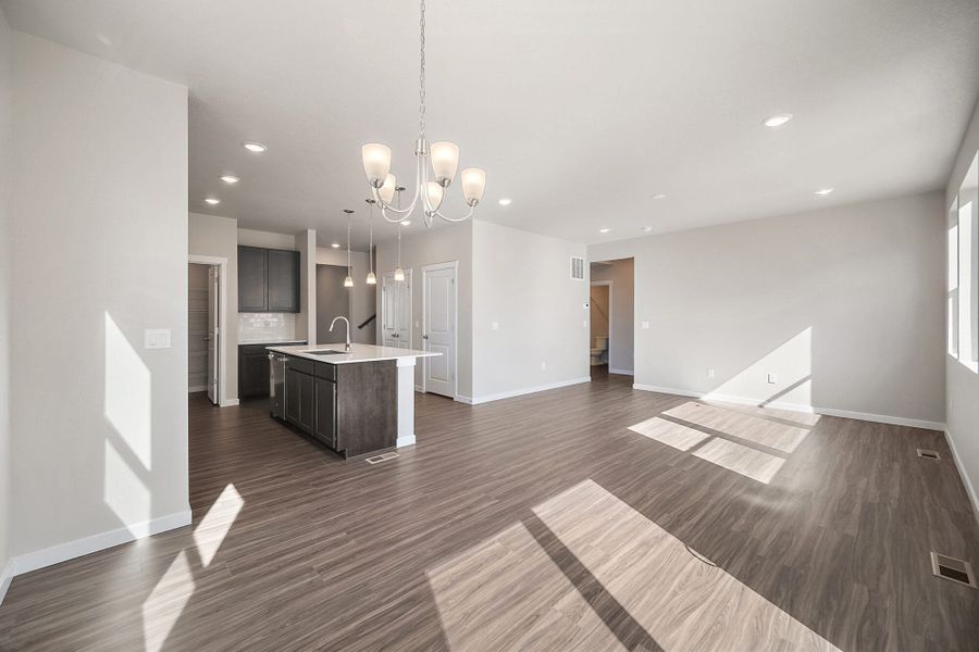 Spacious, unfurnished interior of a new home in Ridge at Lorson Ranch, Colorado Springs (Image 22).