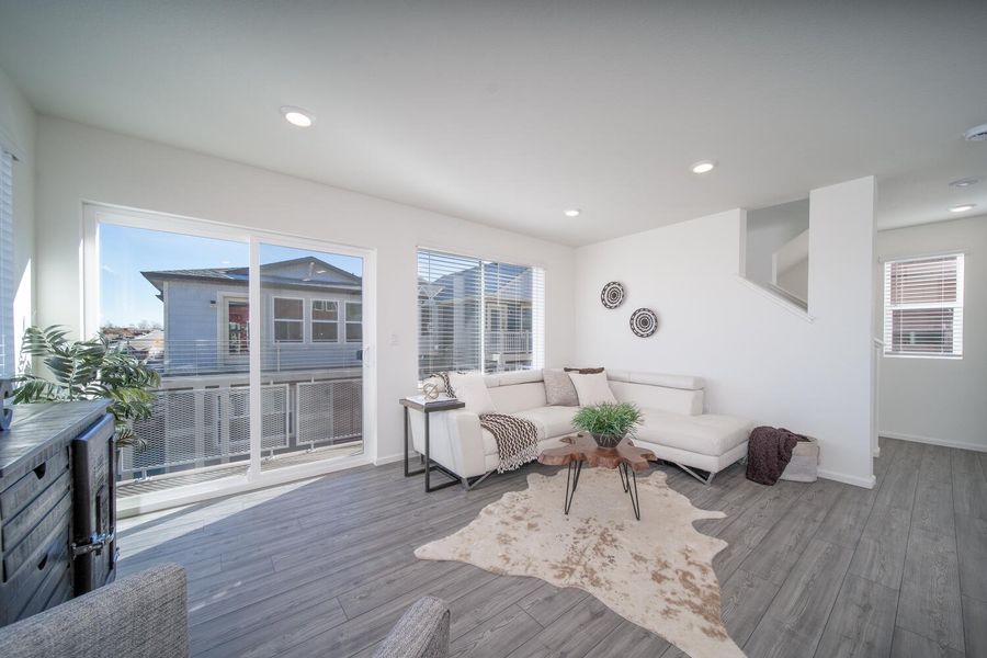 Furnished interior view inside a new home in Muegge Farms, Bennett (Image 14).