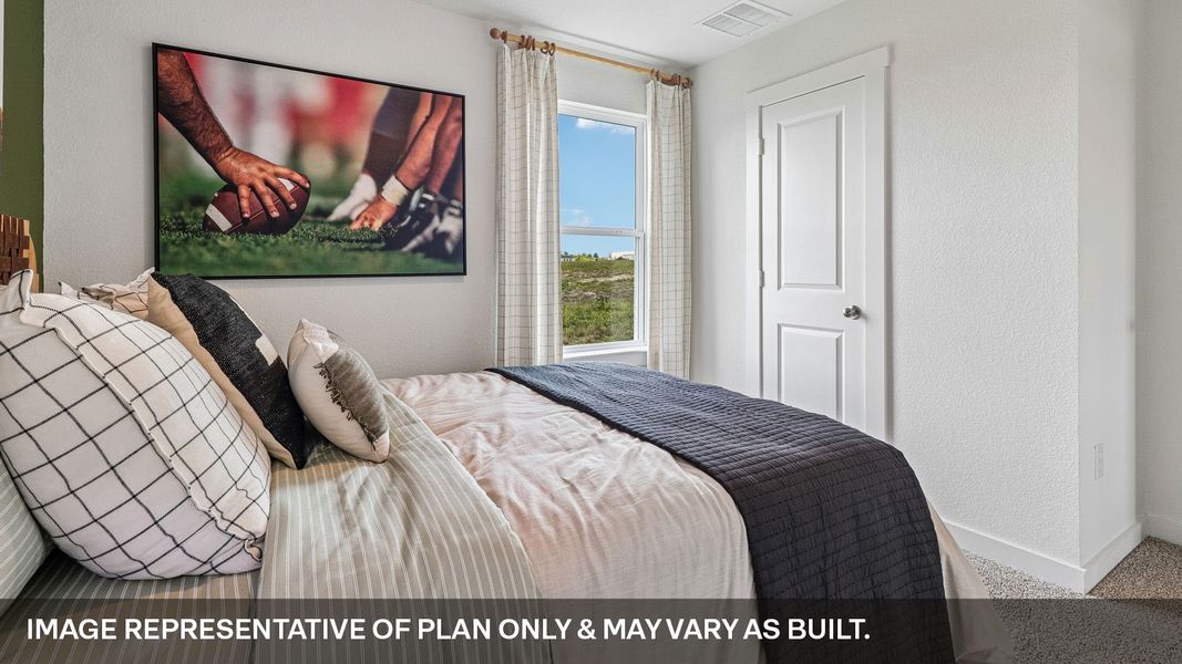 Furnished interior view inside a new home in Trails at Wildhorse, Austin (Image 34).