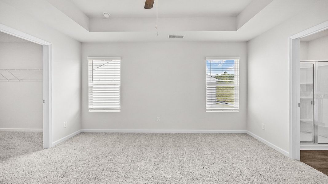 Spacious, unfurnished interior of a new home in The Abbey at Trolley Run Station, Aiken (Image 19). Spacious, unfurnished interior of a new home in The Abbey at Trolley Run Station, Aiken (Image 19).