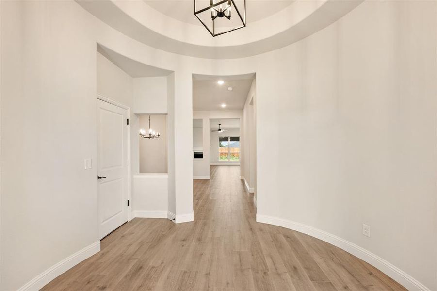 Spacious, unfurnished interior of a new home in The Retreat at North Grove 60, Waxahachie (Image 28). Spacious, unfurnished interior of a new home in The Retreat at North Grove 60, Waxahachie (Image 28).