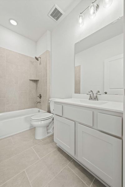 Furnished interior view inside a new home in Elyson - 40', Katy (Image 10).