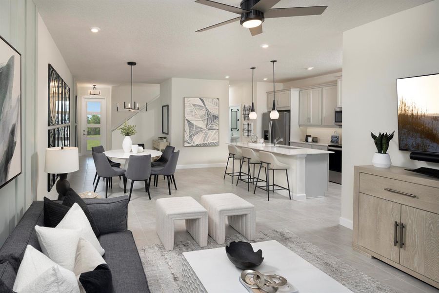 Furnished interior view inside a new home in Tradition - Cadence - Townhomes, Port St. Lucie (Image 2).