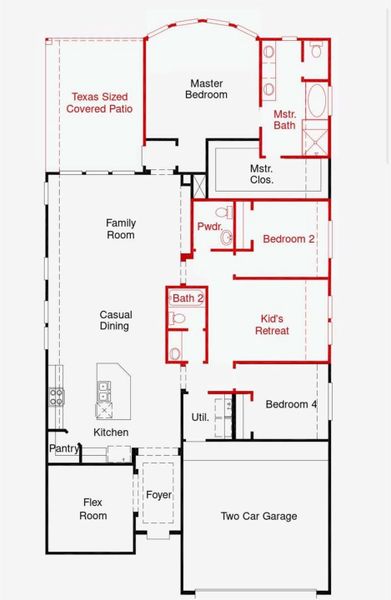 2D floor plan layout of this home in , Spring, TX (Image 2). 2D floor plan layout of this home in , Spring, TX (Image 2).
