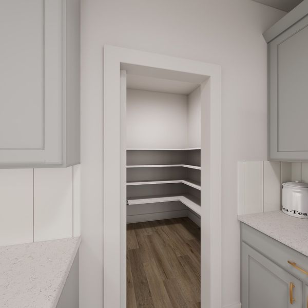 Representative furnished interior of a home built from the Juniper by Tri Pointe Homes in Landmark, Denton (Image 14).