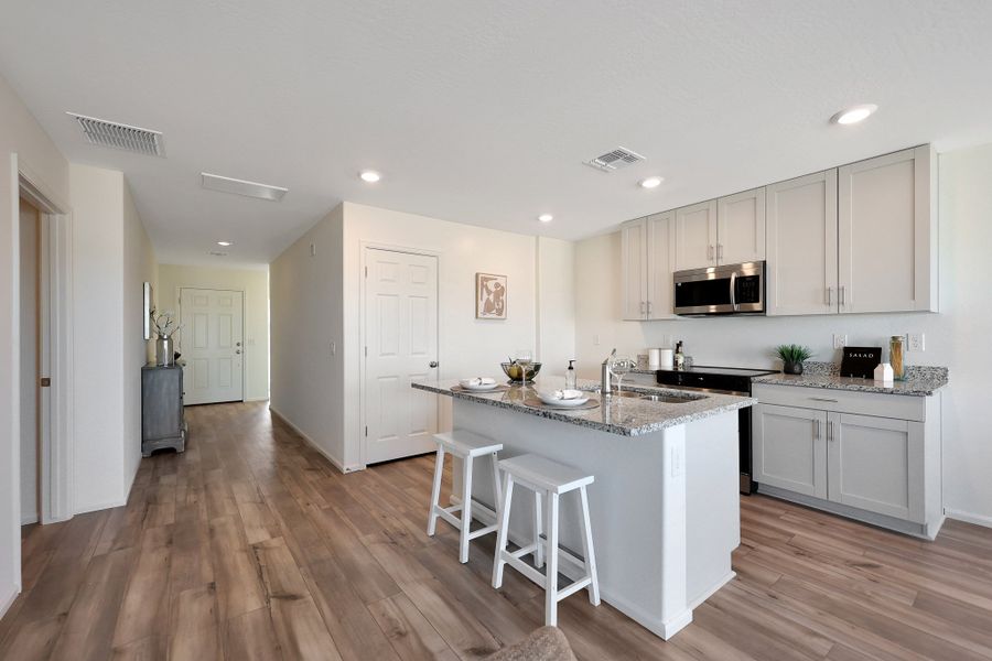 Furnished interior view inside a new home in Cross Creek Ranch, Coolidge (Image 3).