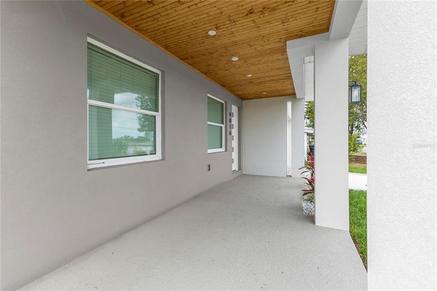 Exterior details and patio area of a home in , Holiday (Image 3). Exterior details and patio area of a home in , Holiday (Image 3).