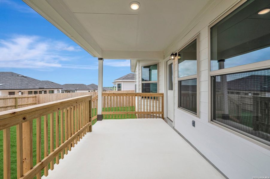 Exterior details and patio area of a home in Greenspoint Heights, Seguin (Image 24). Exterior details and patio area of a home in Greenspoint Heights, Seguin (Image 24).