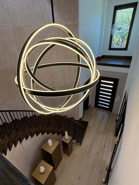 Detailed view of wood finished floors