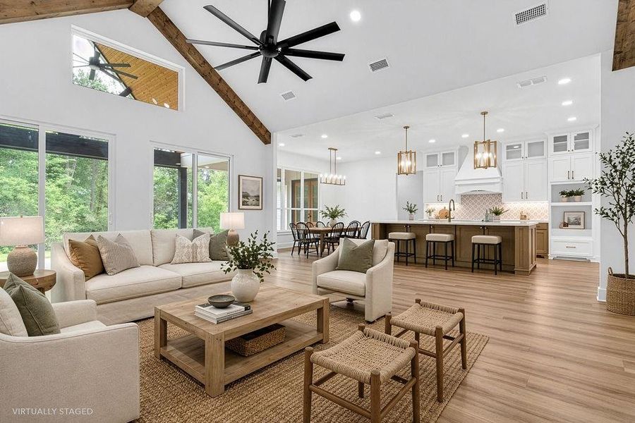 Furnished interior view inside a new home in , Hideaway (Image 15).