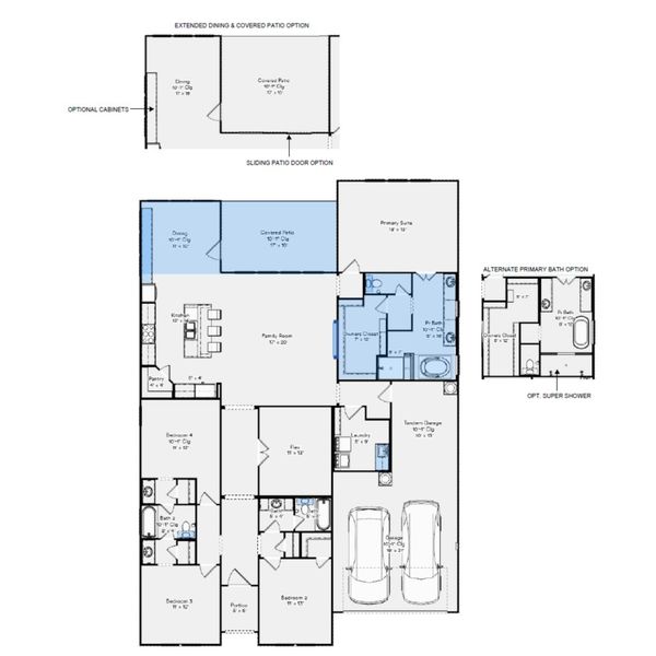 2D floor plan layout for the Riverwalk by HistoryMaker Homes in Attwater 65s - Signature, Waller, TX (Image 3). 2D floor plan layout for the Riverwalk by HistoryMaker Homes in Attwater 65s - Signature, Waller, TX (Image 3).