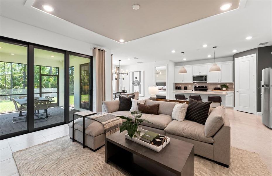 Furnished interior view inside a new home in The Strand at Cedar Grove, North Port (Image 13).