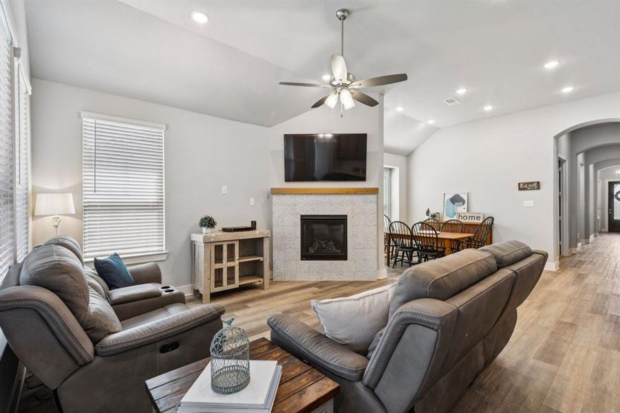 Furnished interior view inside a new home in , Aubrey (Image 32). Furnished interior view inside a new home in , Aubrey (Image 32).