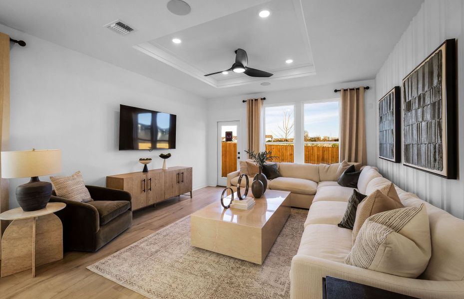 Representative furnished interior of a home built from the Fentress by Pulte Homes in Cameron Place, Austin (Image 55).