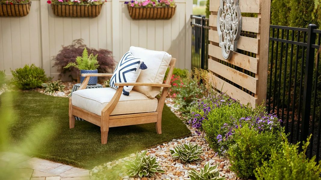 Furnished interior view inside a new home in The Courtyards at Bailey Farm, Dacula (Image 17).