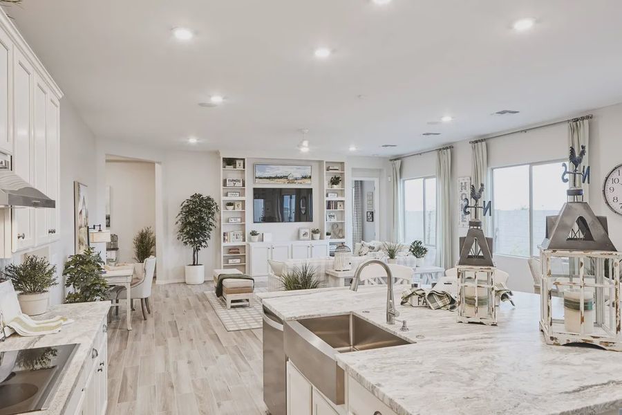 Furnished interior view inside a new home in Valencia at Granite Vista, Waddell (Image 19).