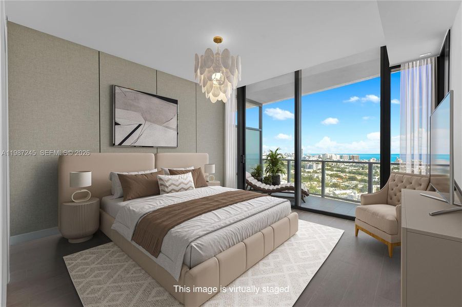 Primary Bedroom Virtually Staged Primary Bedroom Virtually Staged