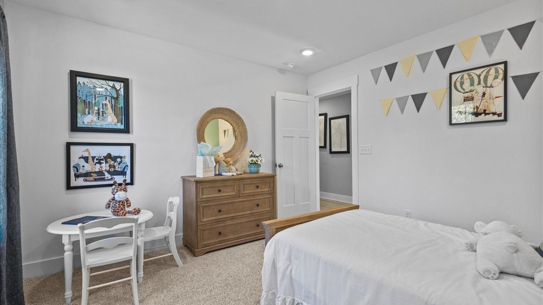 Representative furnished interior of a home built from the Mint by DRB Homes in Harrier Point, Woodruff (Image 25).