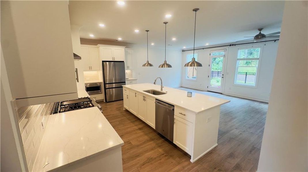 Furnished interior view inside a new home in , Cumming (Image 3). Furnished interior view inside a new home in , Cumming (Image 3).