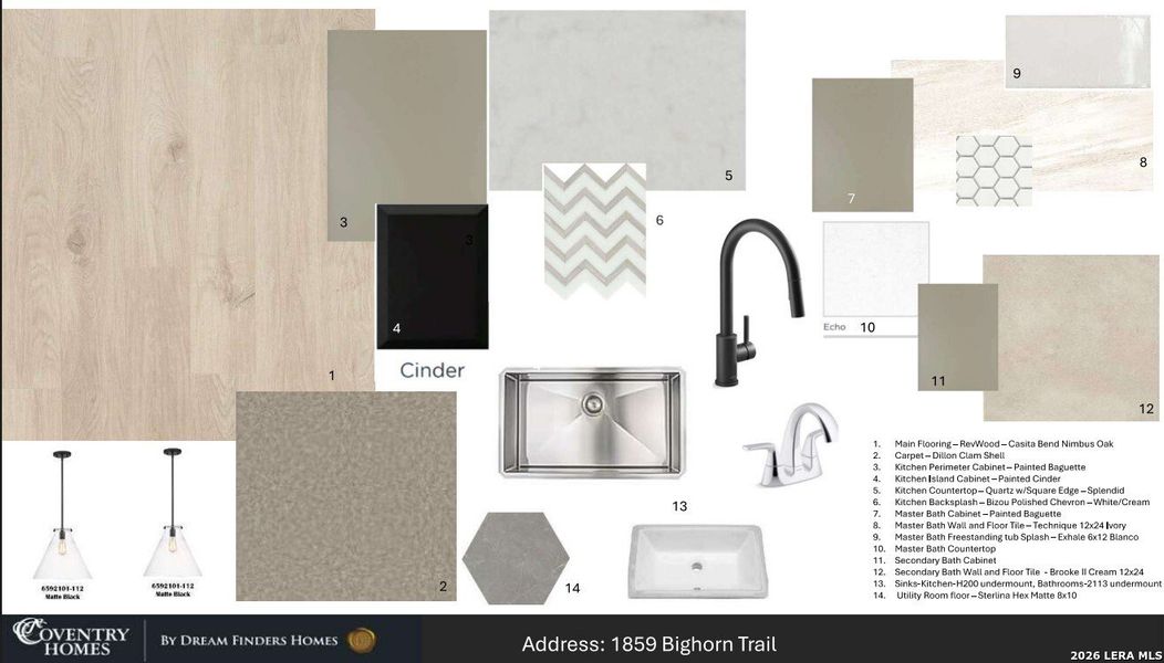 Sample of building materials used in homes in Veramendi, New Braunfels (Image 4).