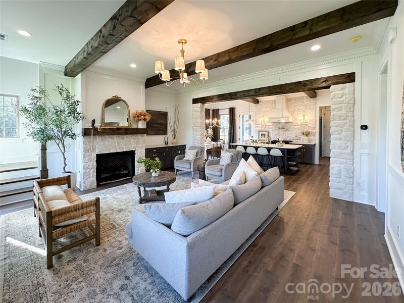 Furnished interior view inside a new home in , Matthews (Image 7). Furnished interior view inside a new home in , Matthews (Image 7).