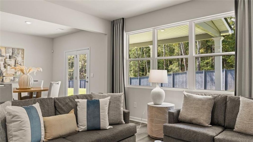 Furnished interior view inside a new home in Jackson Landing, Jefferson (Image 25). Furnished interior view inside a new home in Jackson Landing, Jefferson (Image 25).