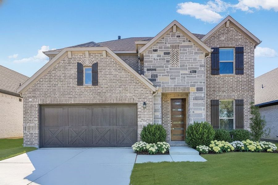 Representative exterior photo of a completed home built from the Terracotta by Taylor Morrison in The Ranch at Uptown Celina, Celina, TX (Image 16).