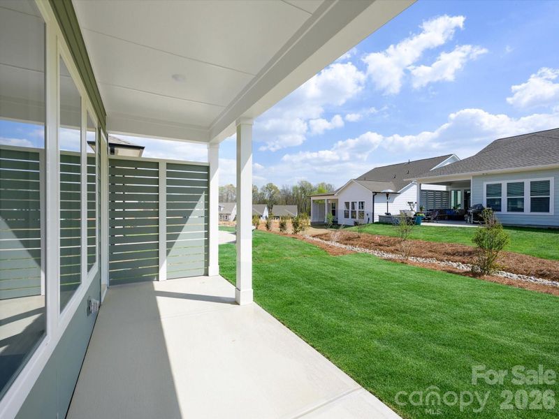 Exterior details and patio area of a home in Encore at Streamside - Classic Series, Waxhaw (Image 4).